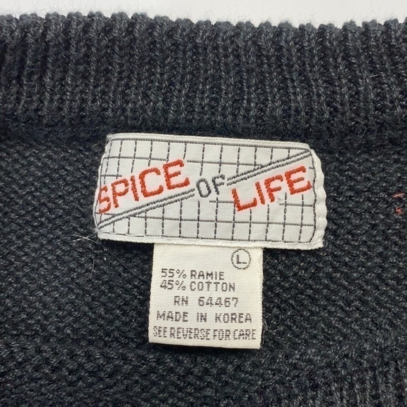 Vintage Spice of Life Scotty Dog Short Sleeve Sweater Size Large - Picture 5 of 6